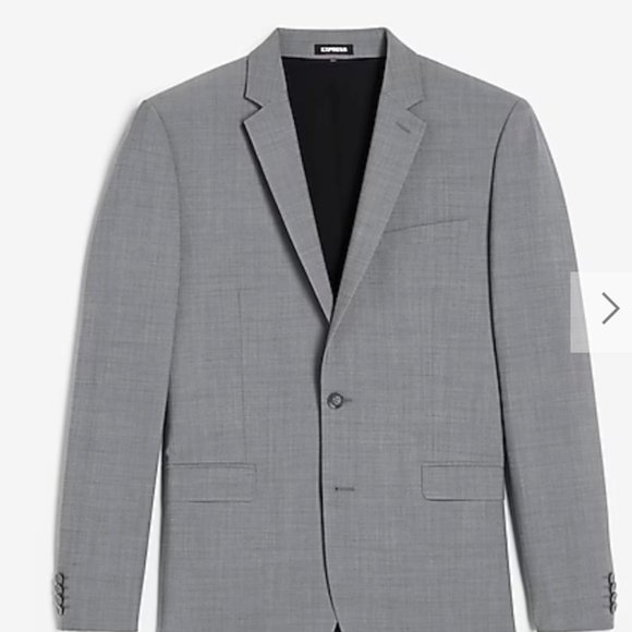 Extra Slim Gray Wool-Blend Modern Tech Suit Jacket - Picture 2 of 7